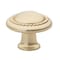 Gliderite Hardware 1-1/4 in. Champagne Gold Round Beaded Cabinet Knob, 5PK 5222-CHPG-5 - alternate 1